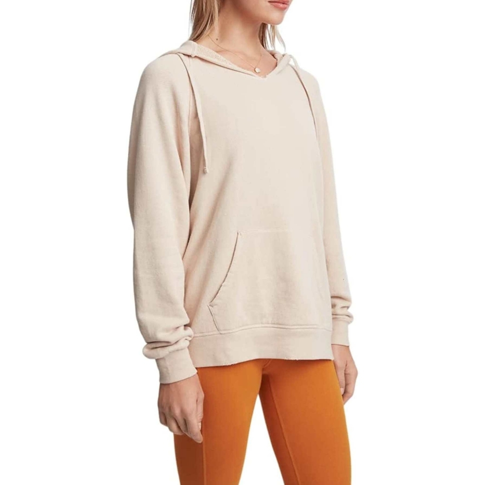 Bandier x Sincerely Jules The Juniper Pullover Hooded Sweatshirt Latte